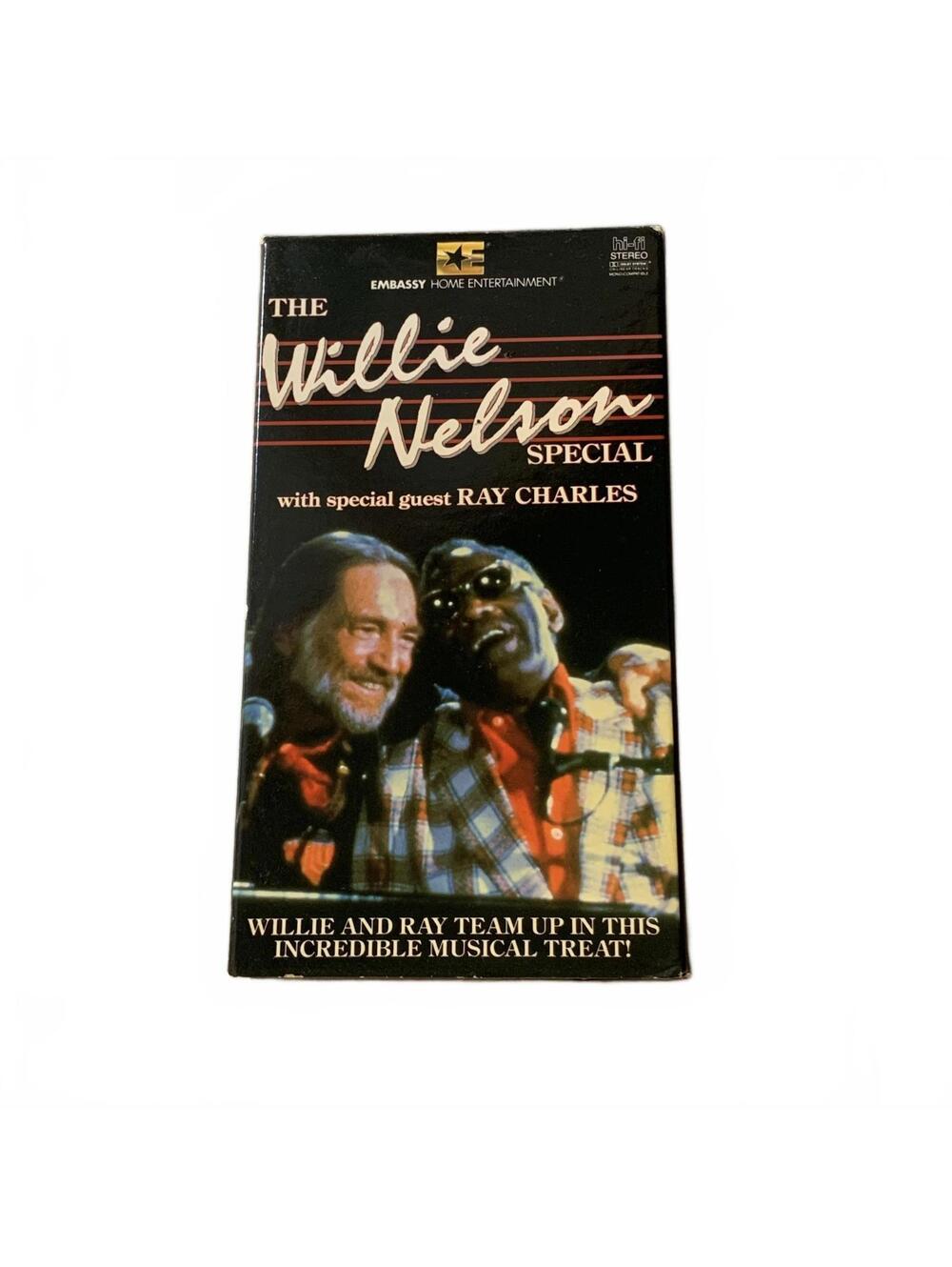 The Willie Nelson Special VHS Tape w/ Ray Charles Music Concert Hi-Fi